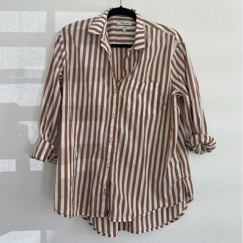 Madewell Oversized Striped Button-down